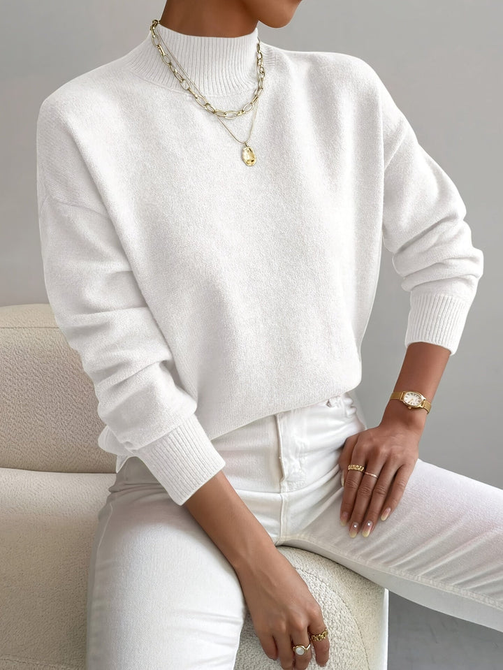 Evelyn | Comfortable And Timeless Turtleneck Knit Sweater