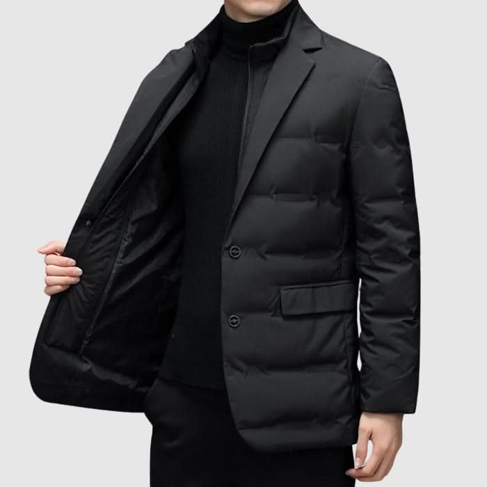 Lurevo | Puffer Jacket – Slim Profile Winter Coat for Men