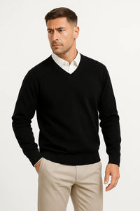 Daniel | Premium And Refined Men’s Cashmere V-Neck Sweater