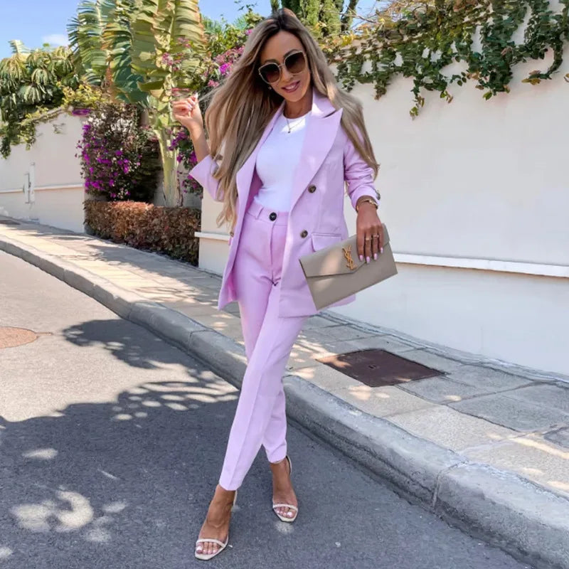 Amelia | Raffinato e sartoriale completo con blazer a due pezzi