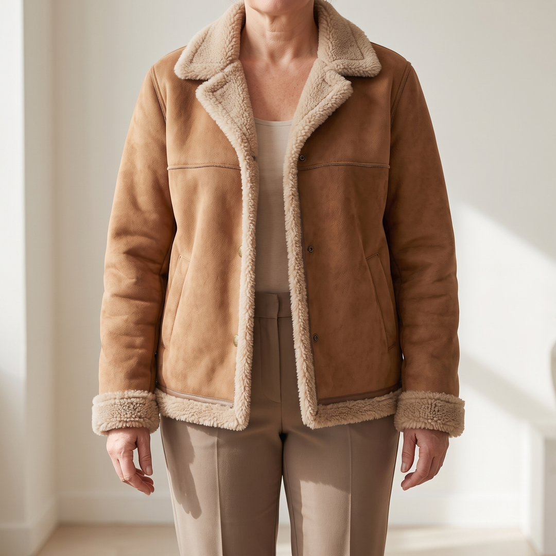 Ruby | Shearling-Lined Jacket – Luxurious Comfort for Women