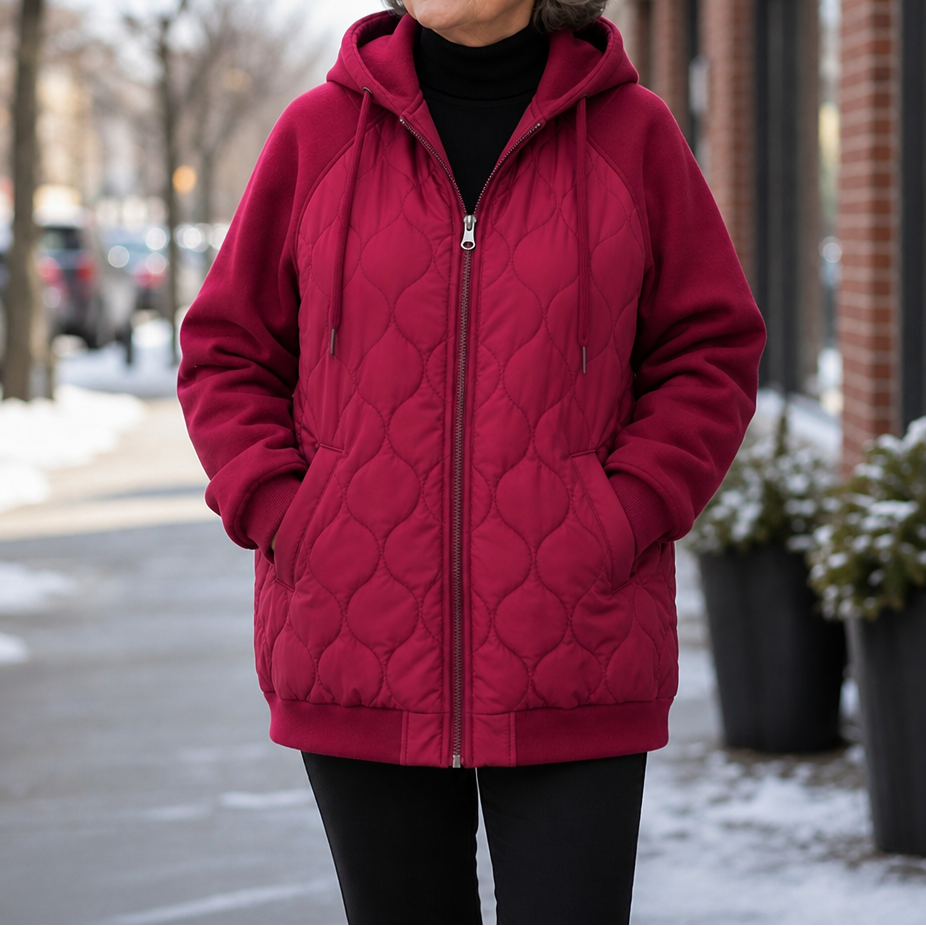 Wearbella | Quilted Hooded Puffer Jacket for Women