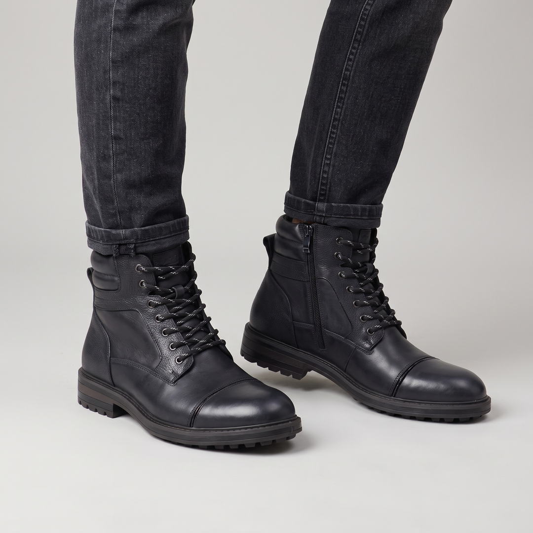 Fitzroy | Leather Ankle Boots – Rugged Comfort for Men