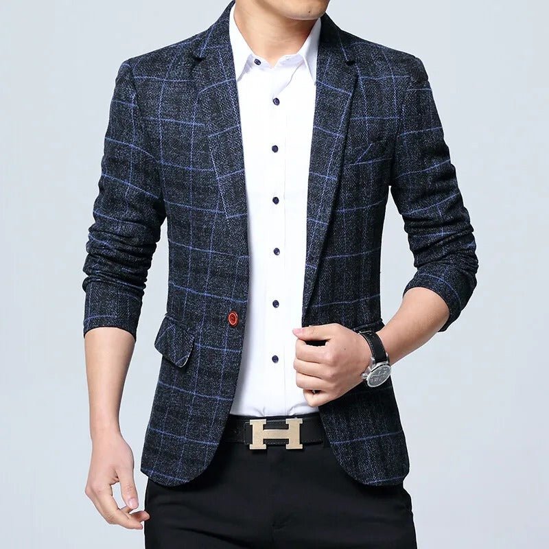 Calvin | Checkered Blazer – Tailored Fit for Men