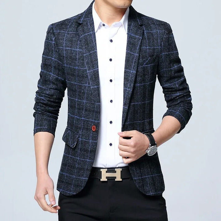 Calvin | Checkered Blazer – Tailored Fit for Men