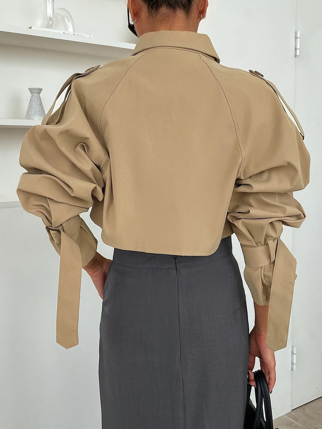 Hazel | Trench corto con cintura, elegante e confortevole