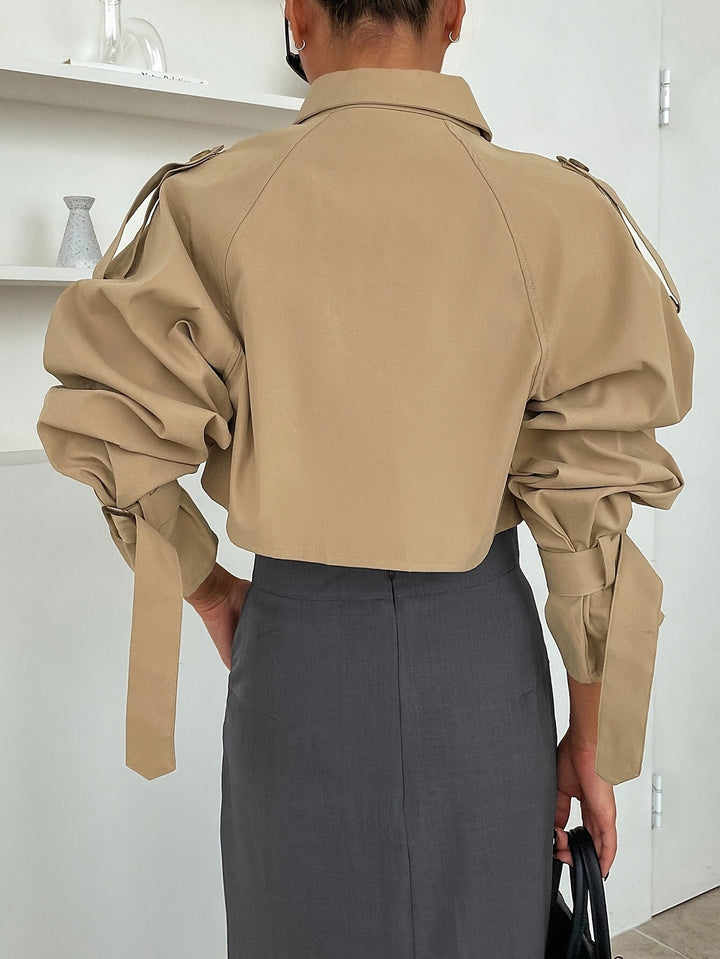 Hazel | Trench corto con cintura, elegante e confortevole
