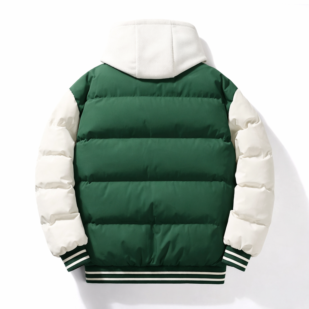 Raven | Hooded Puffer Jacket – Modern Urban Style for Men