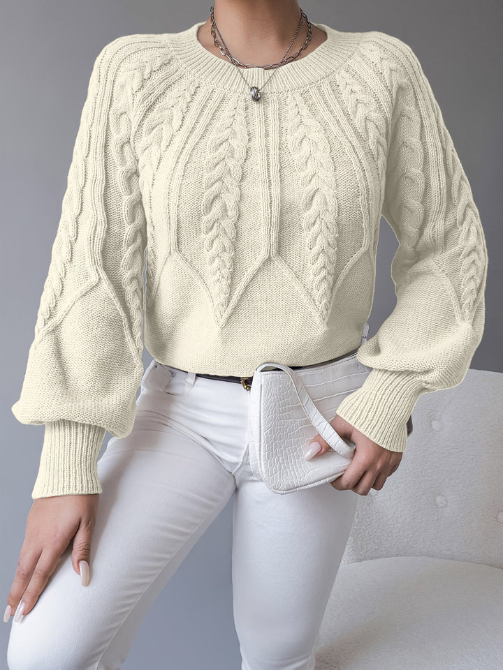 Ellis | Cable-Knit Sweater – Cozy Textured Style for Women
