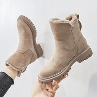 Olivia | Stivaletti in camoscio chic e confortevoli, senza lacci, per l'inverno