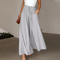 Luna | Pantaloni senza tempo in puro cotone a gamba larga