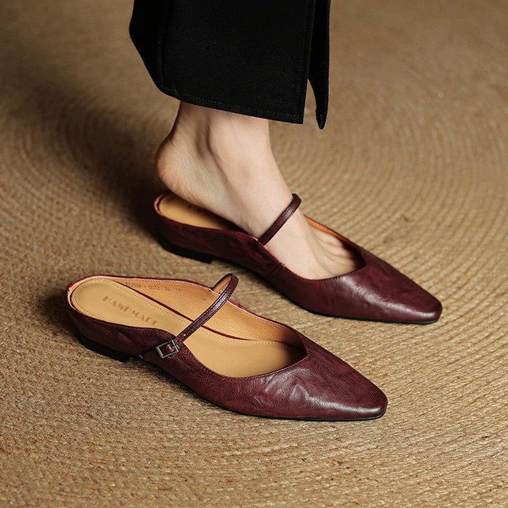 Eleanor | Mules eleganti e comode in pelle con punta affusolata
