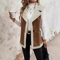 Clara | Elegante und warme Winterweste mit Knopfleiste