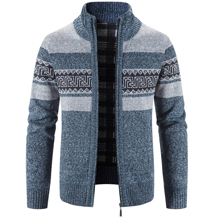 Marco | Veste-pull chaude et confortable en maille à col montant