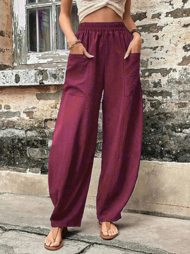 Sophia | Luftige und lässige Palazzo-Hose mit weitem Bein