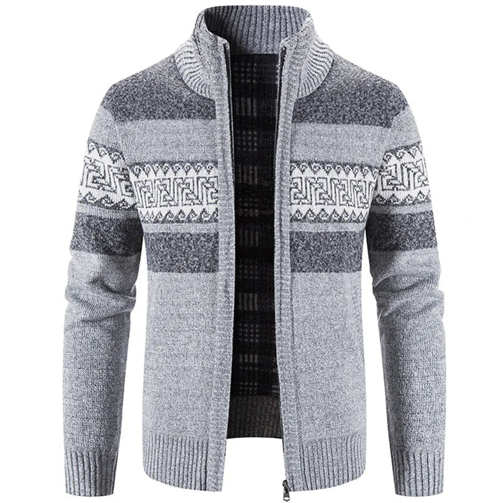 Marco | Veste-pull chaude et confortable en maille à col montant