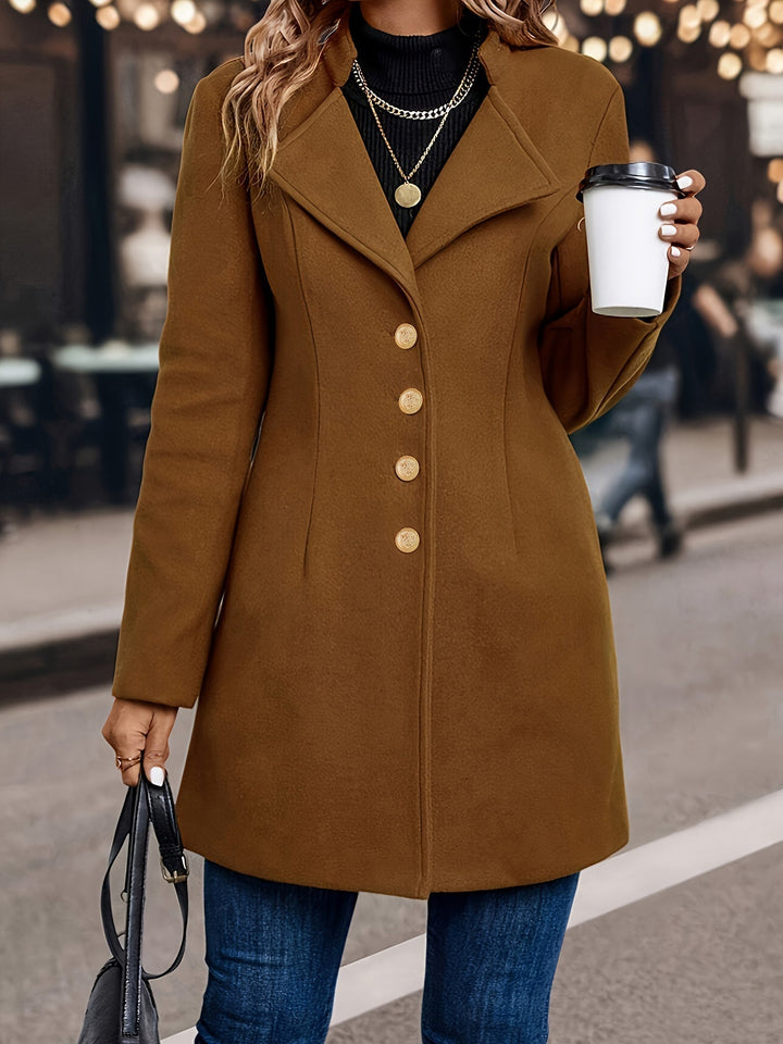 Emma | Cappotto tunica sartoriale lungo, elegante e senza tempo