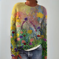 Clara | Feminine and Elegant Floral Knitted Sweater