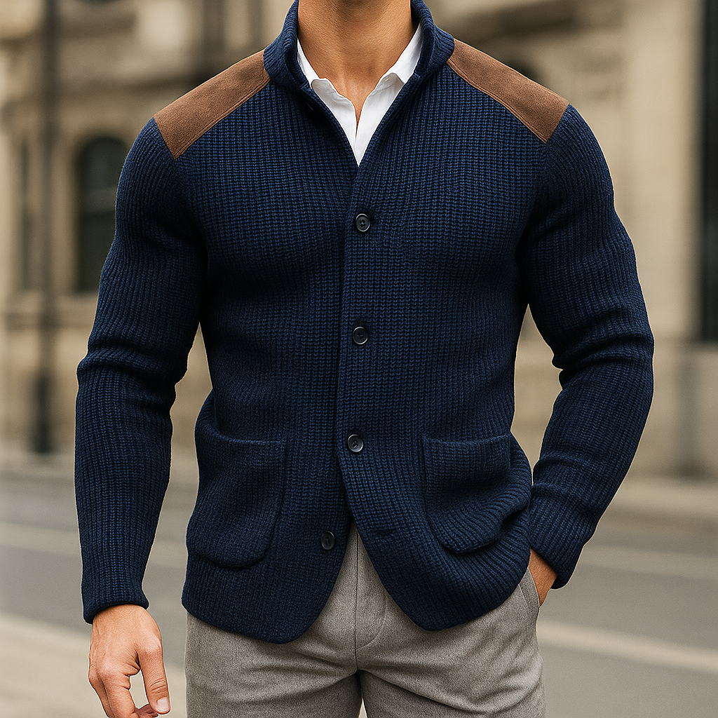 Stephan | Blazer in maglia testurizzata confortevole e raffinato