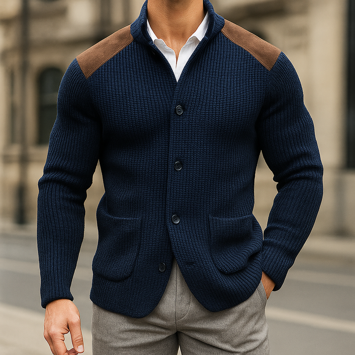 Stephan | Blazer in maglia testurizzata confortevole e raffinato