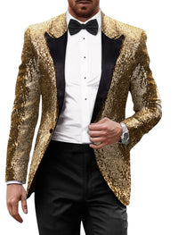 Benjamin | Vintage-Inspired And Striking Sequin Wedding Suit