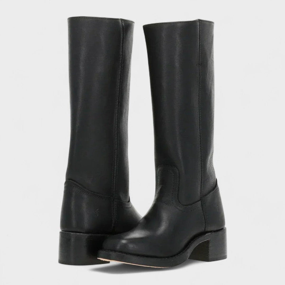 Freya | Stivali eleganti e raffinati al ginocchio in pelle, stile western