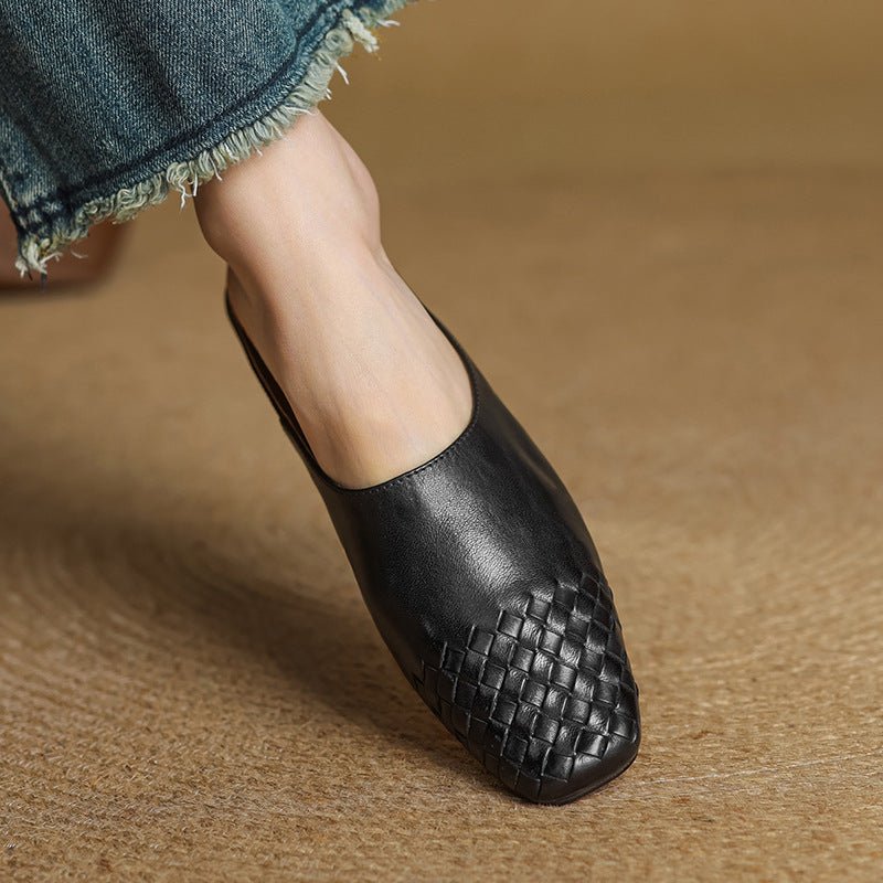 Harper | Mules eleganti e comode in pelle intrecciata