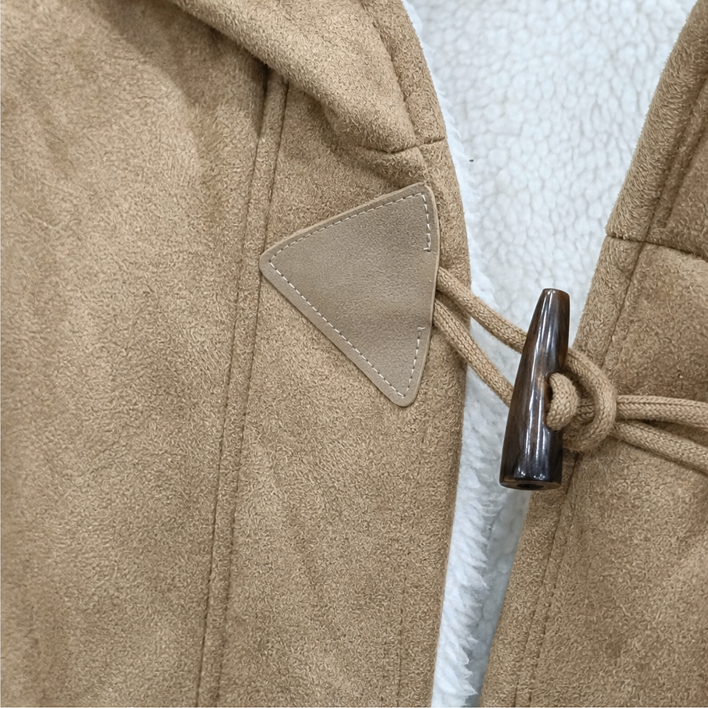 Wintlace | Hooded Duffle Coat – Warm Fleece-Lined Style for Women