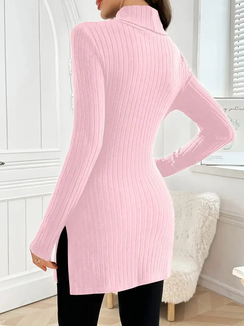 Sarah | Turtleneck Sweater – Elegant Slim Fit Style for Women