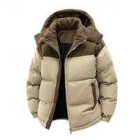 Christopher | Cozy And Stylish Two-Tone Hooded Puffer Jacket