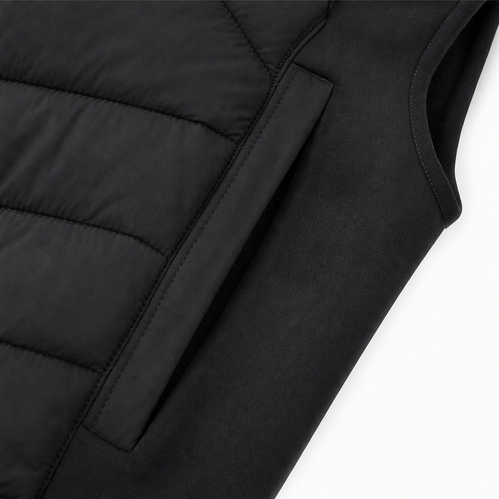 Layerly | Quilted Puffer Vest – Stand Collar Style for Women