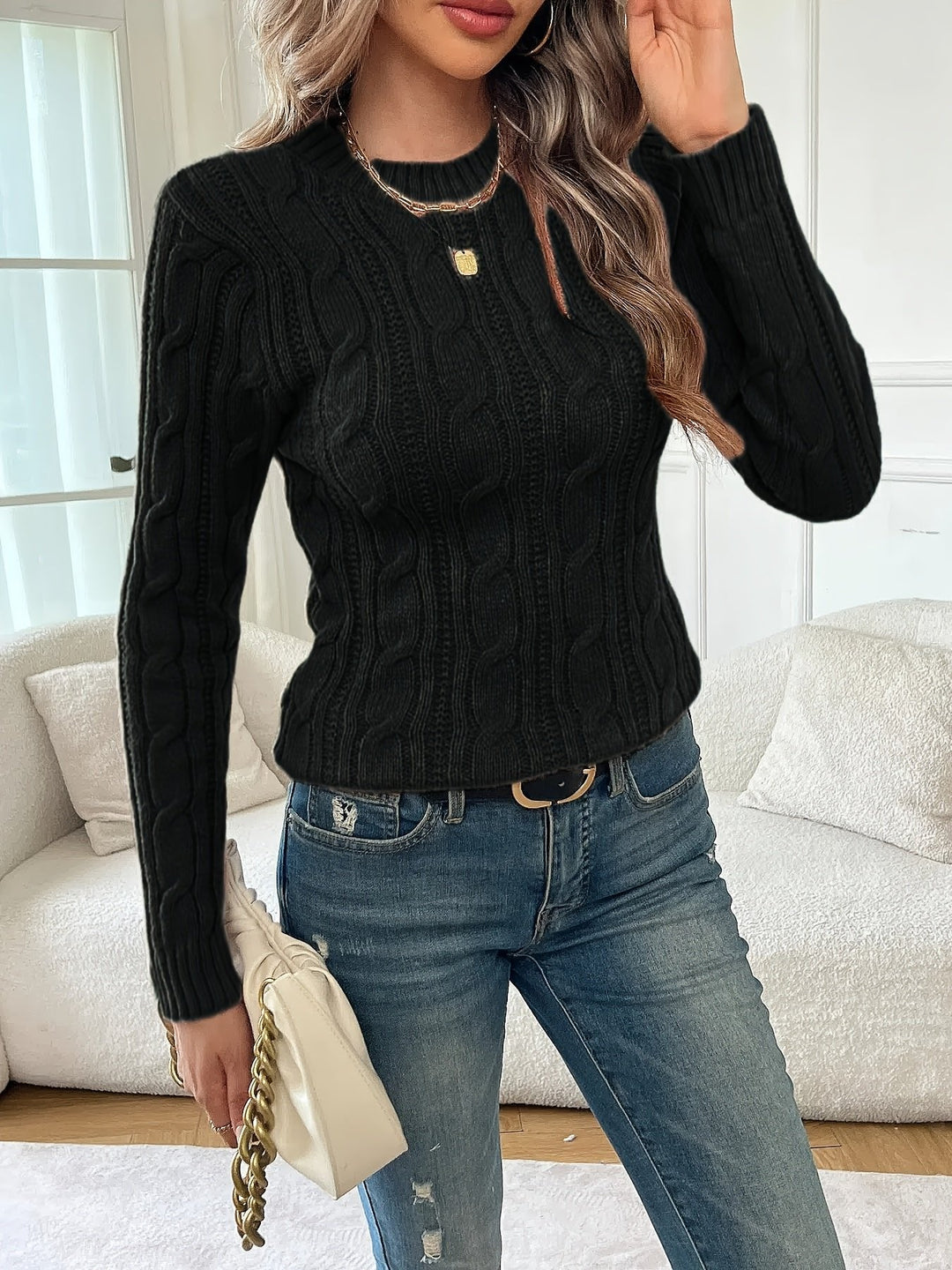Juliana | Twist-Knit Sweater – Timeless Style for Women