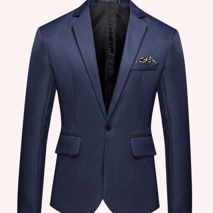 William | Business Blazer – Slim-Fit Single-Button Style for Men