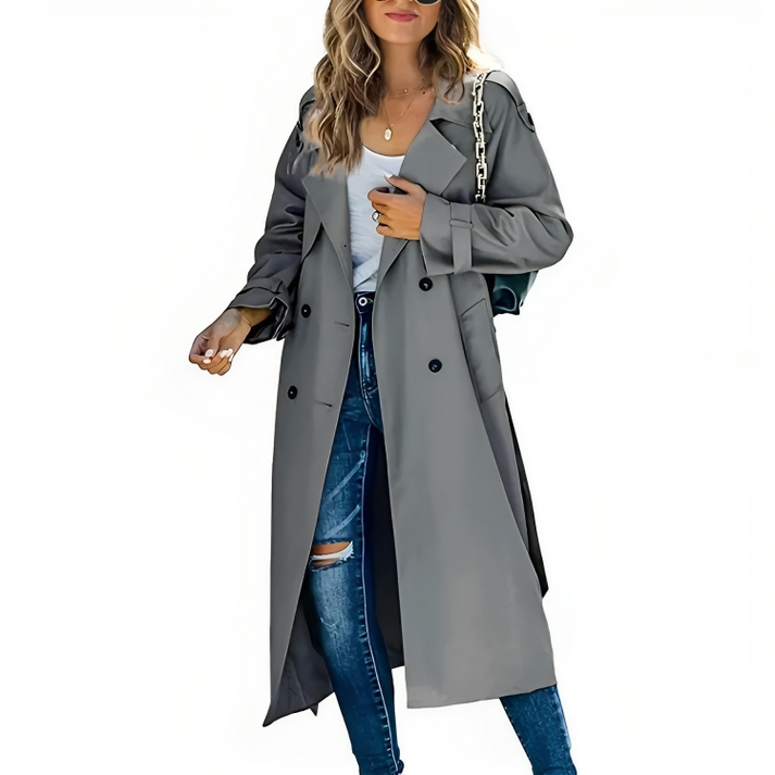 Freya | Trench rilassato e classico a doppio petto