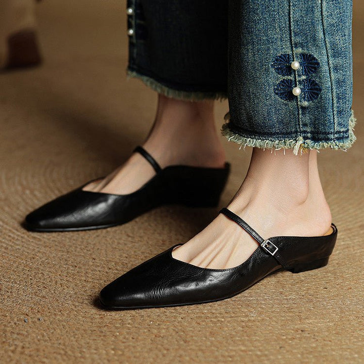 Eleanor | Mules eleganti e comode in pelle con punta affusolata