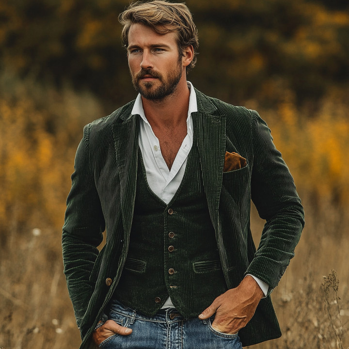 Henrik | Blazer classique et raffiné pour homme avec gilet