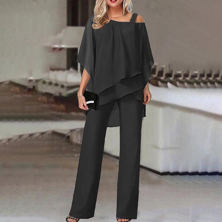 Victoria | Completo elegante e raffinato di due pezzi con spalle scoperte