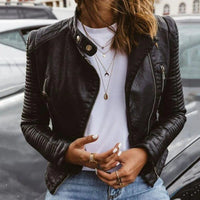 Daisy | Chic and Edgy Women's Quilted Leather Jacket