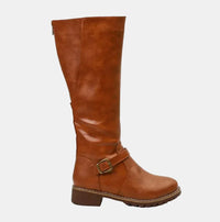 Vanessa | Bottes élégantes et confortables à brides à boucle, hauteur genou