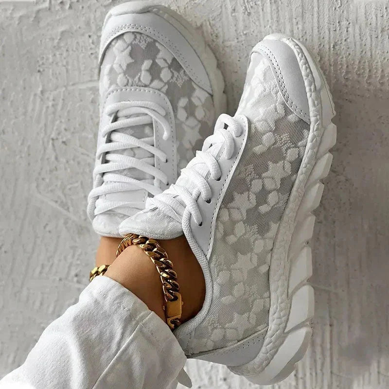 Emily | Sneakers ortopediche traspiranti e sostenitive in mesh, senza lacci