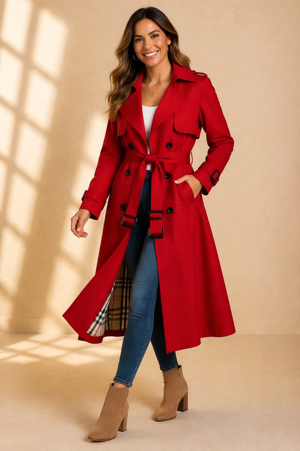 Olivia | Trench lungo elegante e confortevole
