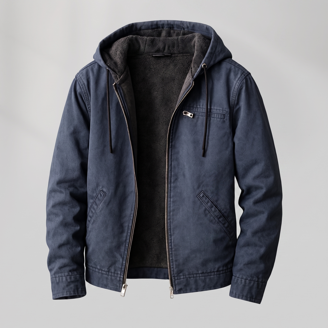 Corvin | Lined Jacket – Durable Cotton-Canvas for Men