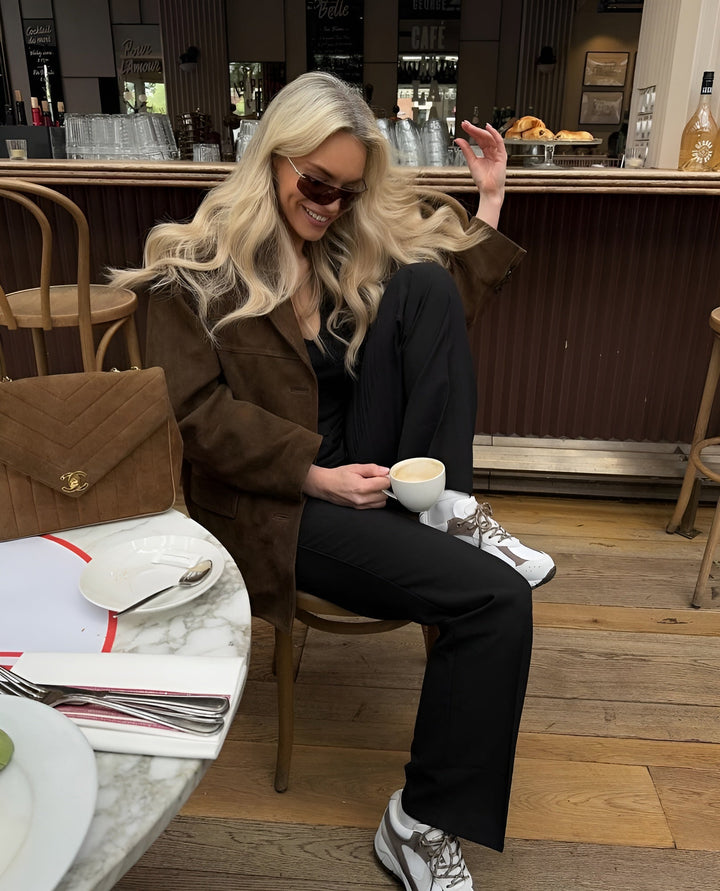Victoria | Blazer lussuoso e morbido in camoscio