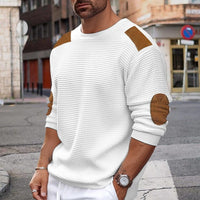 Edmund | Modern Waffle-Texture Knit Sweater with Contrast Details