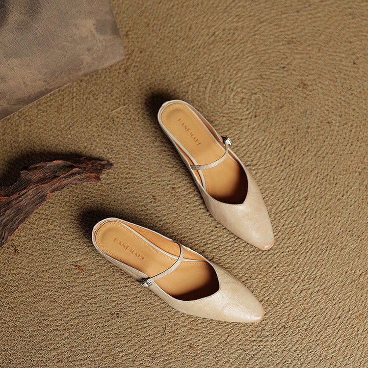Eleanor | Mules eleganti e comode in pelle con punta affusolata
