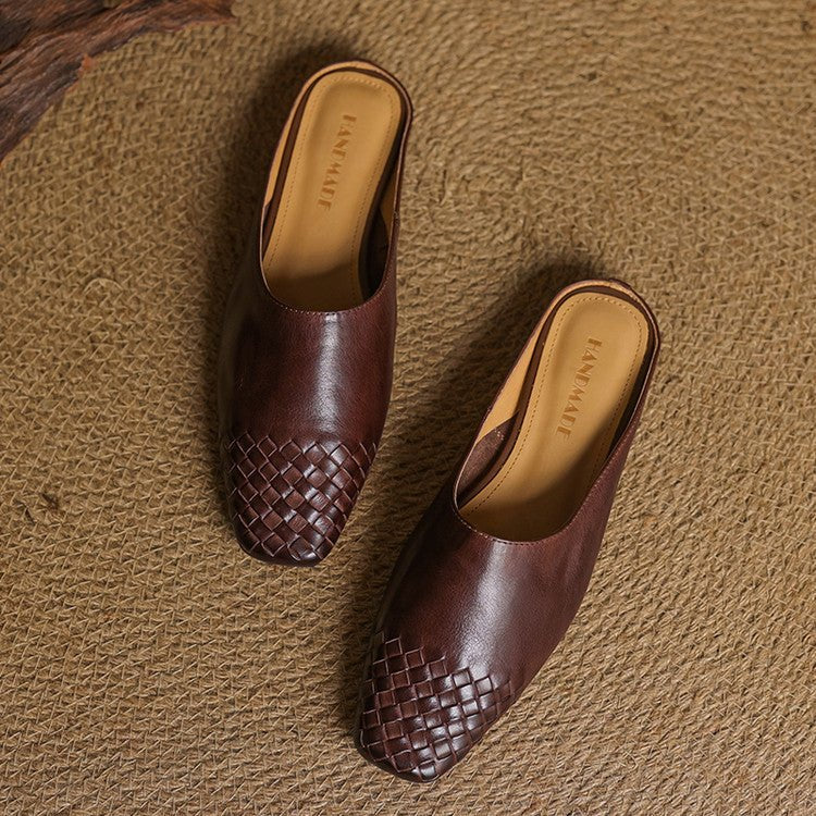 Harper | Mules eleganti e comode in pelle intrecciata