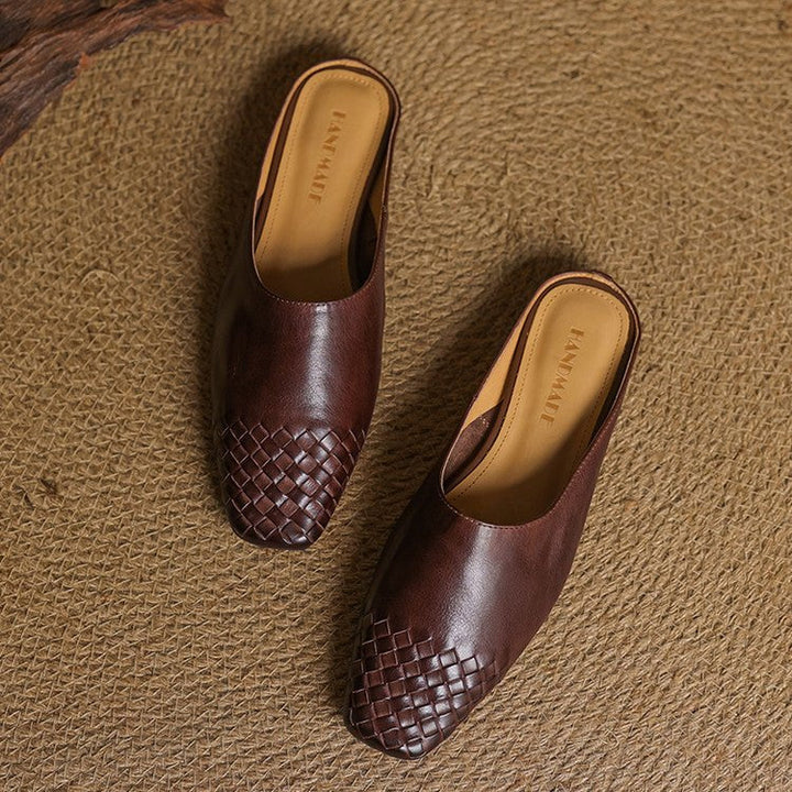 Harper | Mules eleganti e comode in pelle intrecciata