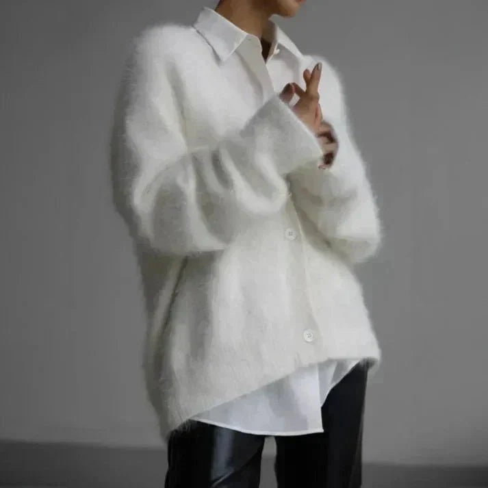 Luna | Kuscheliger und eleganter Strick-Cardigan mit V-Ausschnitt
