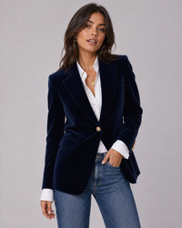 Luna | Blazer en velours luxueux et confortable