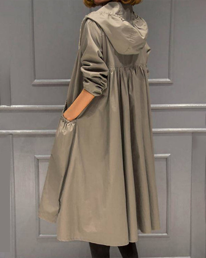 Sophia | Trench elegante e raffinato con pieghe decorative